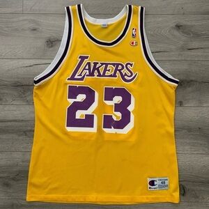 Champion Cedric Ceballos Lakers NBA Jersey 23 Basketball Jersey Jordan